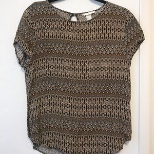 H&M brown medium blouse